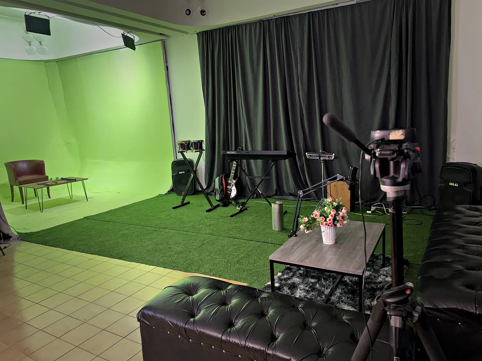 Estudio de chroma con set armado